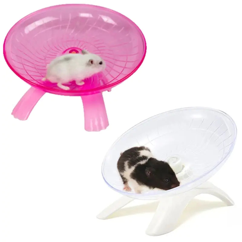 Silent Steel Axle Flying Saucer Running Wheel for Hamsters