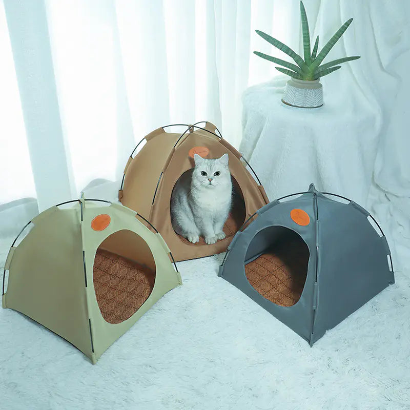 "23 New Foldable Pet Tent for Cats and Dogs"