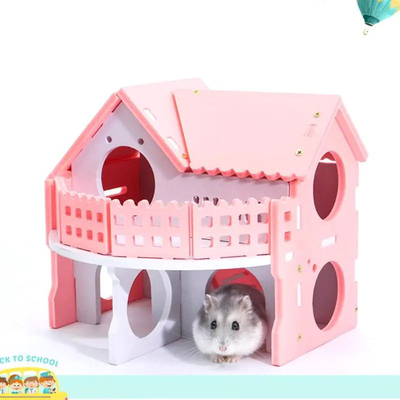 Mini Animal Pet House for Hamsters, Rabbits & Hedgehogs